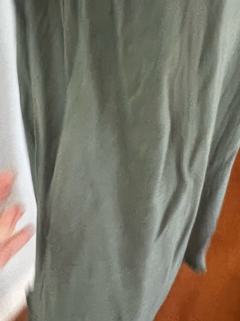 Umgee Linen Blend Boho Tunic Dress Raw Hem Coastal Oversized Sage,Shift Size L - Picture 5 of 9
